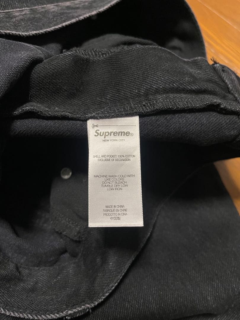 Supreme baggy jean \"black\" 25SS サイズ32