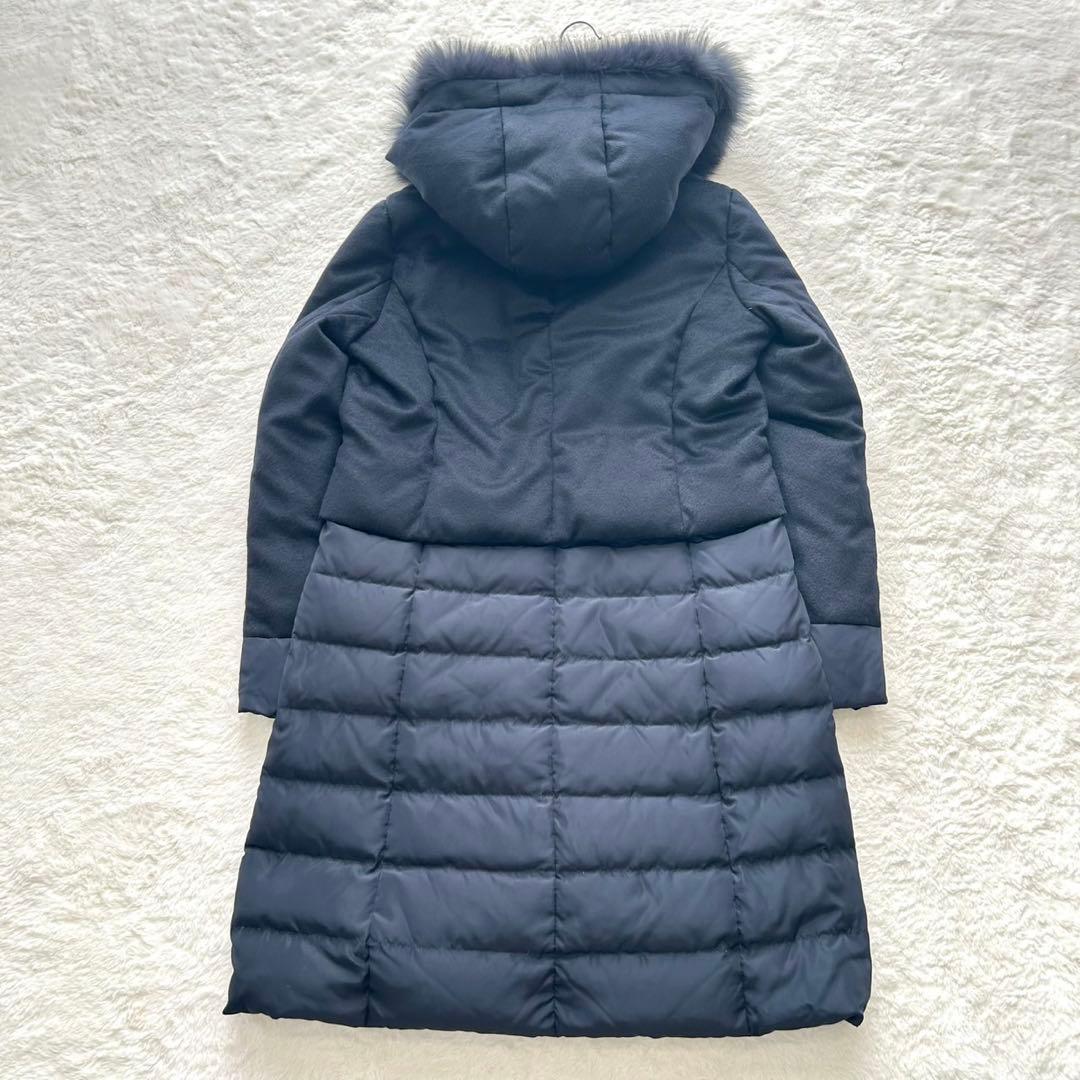 美品】ダーマコレクション ダウンコート カシミヤ100 フォックスファー
