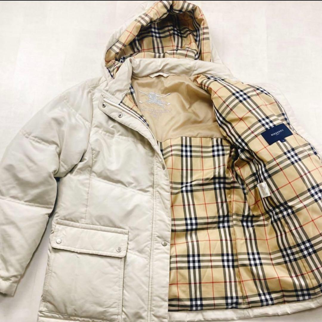極美品 バーバリーロンドン 2way ノバチェック ダウンコート ワッペン 美品 バーバリーロンドン 2wayノバチェック ダウンコート ワッペン