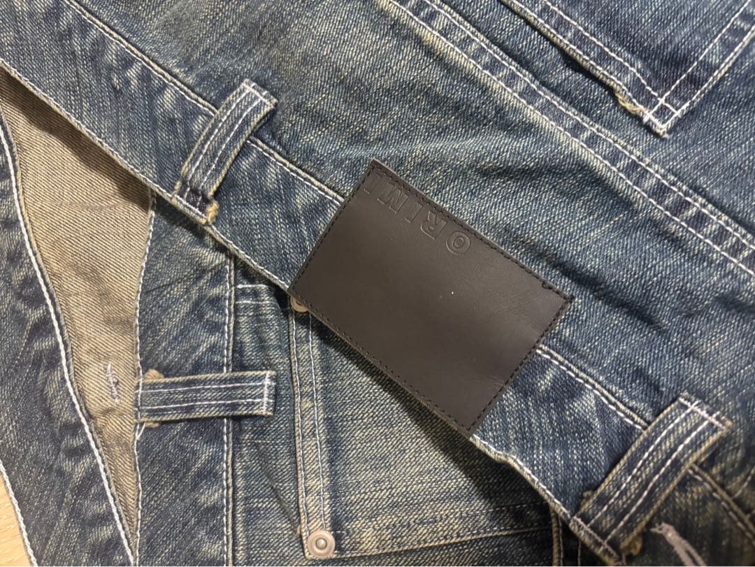 ORIMI OVERLAP BAGGY DENIM PANTS オリミ 25aw - メルカリ