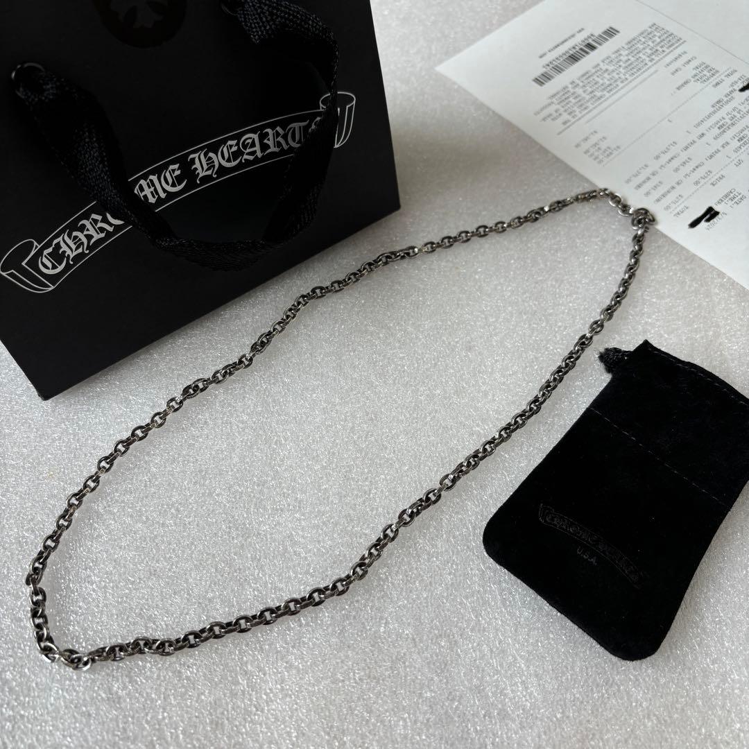 新品 クロムハーツ ペーパーチェーン 24インチ レシートコピー付き