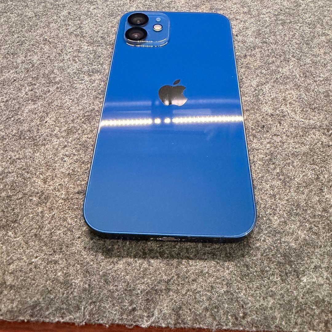 iPhone12 画面・純正バッテリー交換済み・SIMフリー 128GB ブルー
