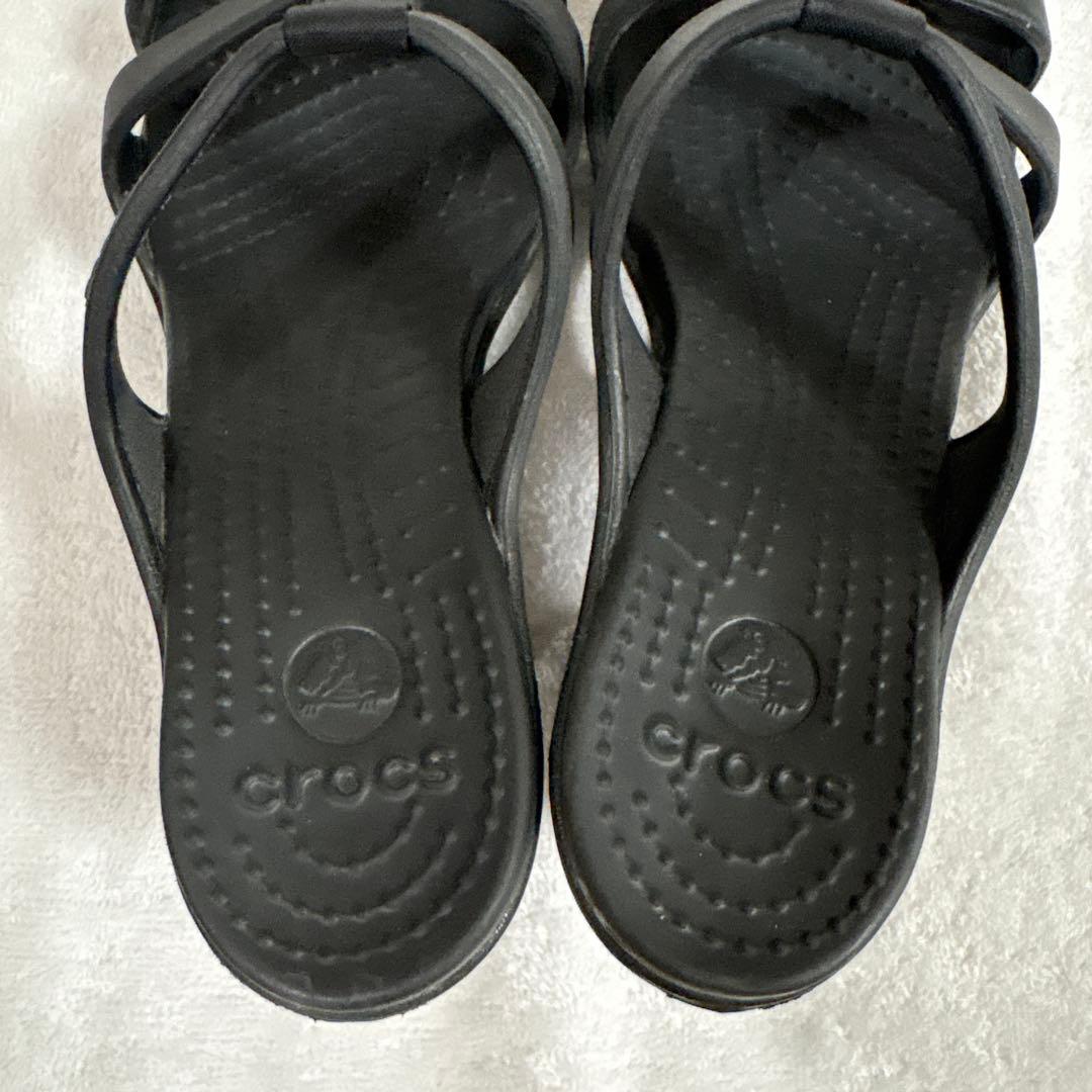crocs クロックス サイプラス サンダル ヒールブラック 廃盤デザイン