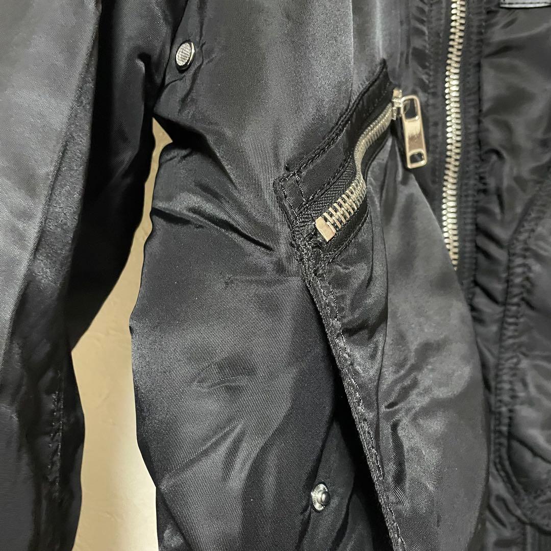 ZARA ザラ ma-1 ボンバージャケット フライトジャケット S 黒 - メルカリ