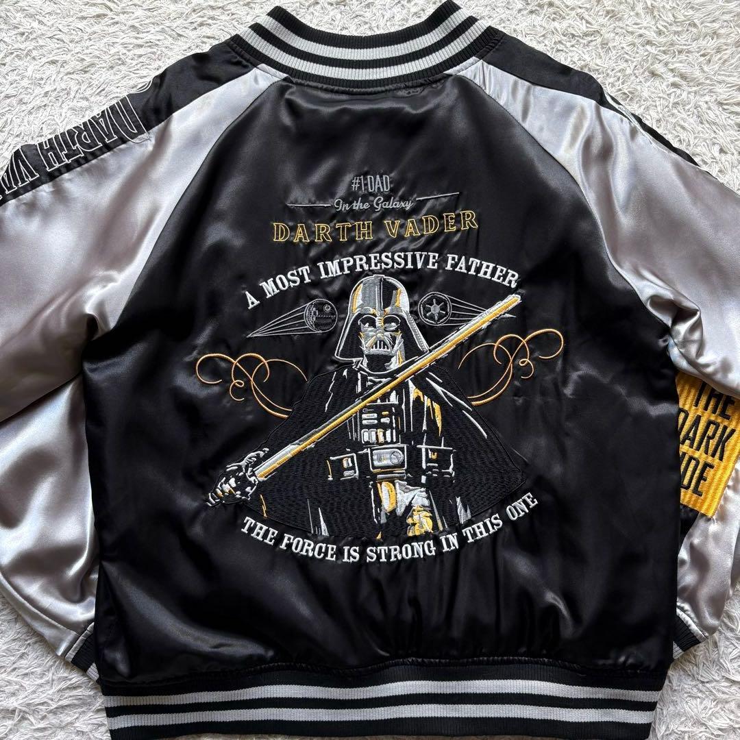 ★美品★ STAR WARS × 丸眞 スカジャン 刺繍 ダースベイダー 黒 L Amazon.co.jp: 丸眞 スカジャン(L) STAR WARS ダースベイダー ゴールド