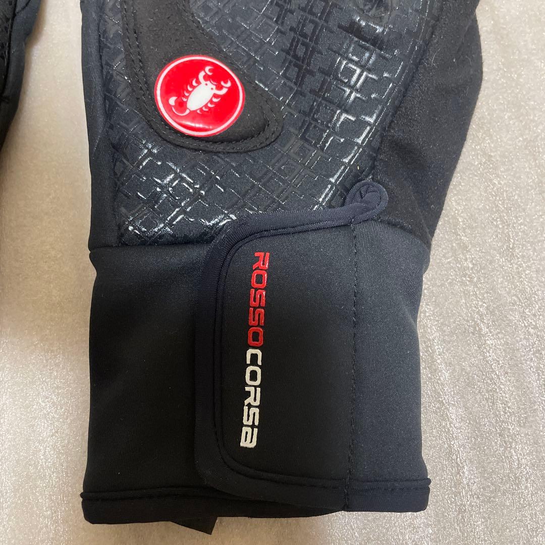 カステリ冬用　黒　-5℃ ESTREMO GLOVE ROSSO CORSA