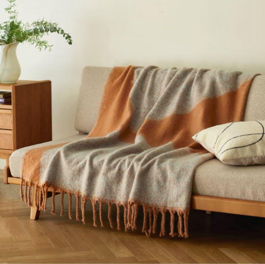 ウニコ unico SNAM(スナム) ブランケット ブラウン - メルカリ