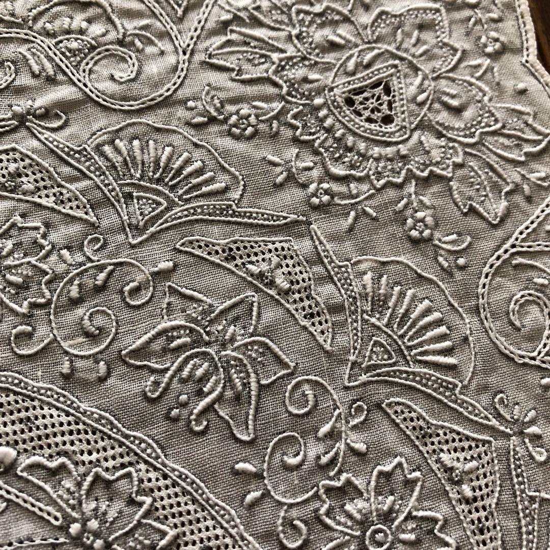 未使用 SWATOW ハンカチ 鳳凰 汕頭 手刺繍 スワトウ パッケージなし