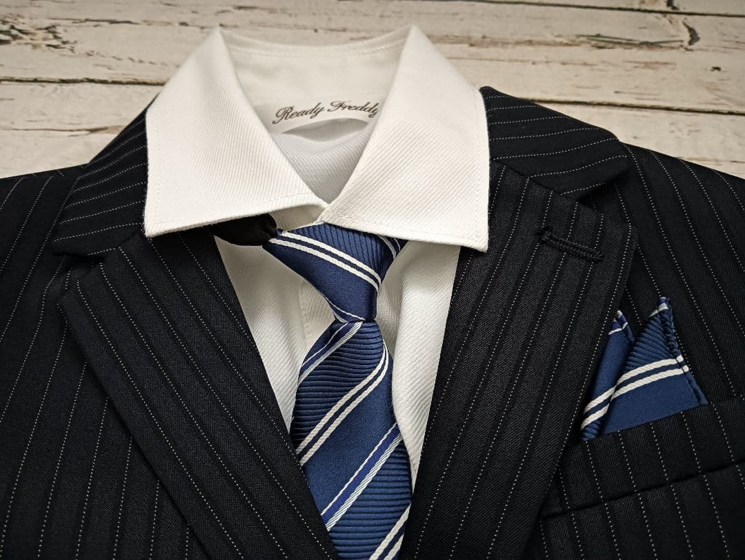 ネイビー ストライプ スーツ 120 レディフレディ - メルカリ