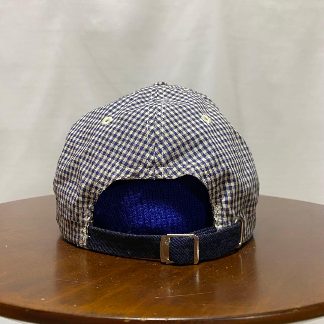 g*p様 90s ポロ ラルフローレン ギンガムチェック キャップ 刺繍ロゴ