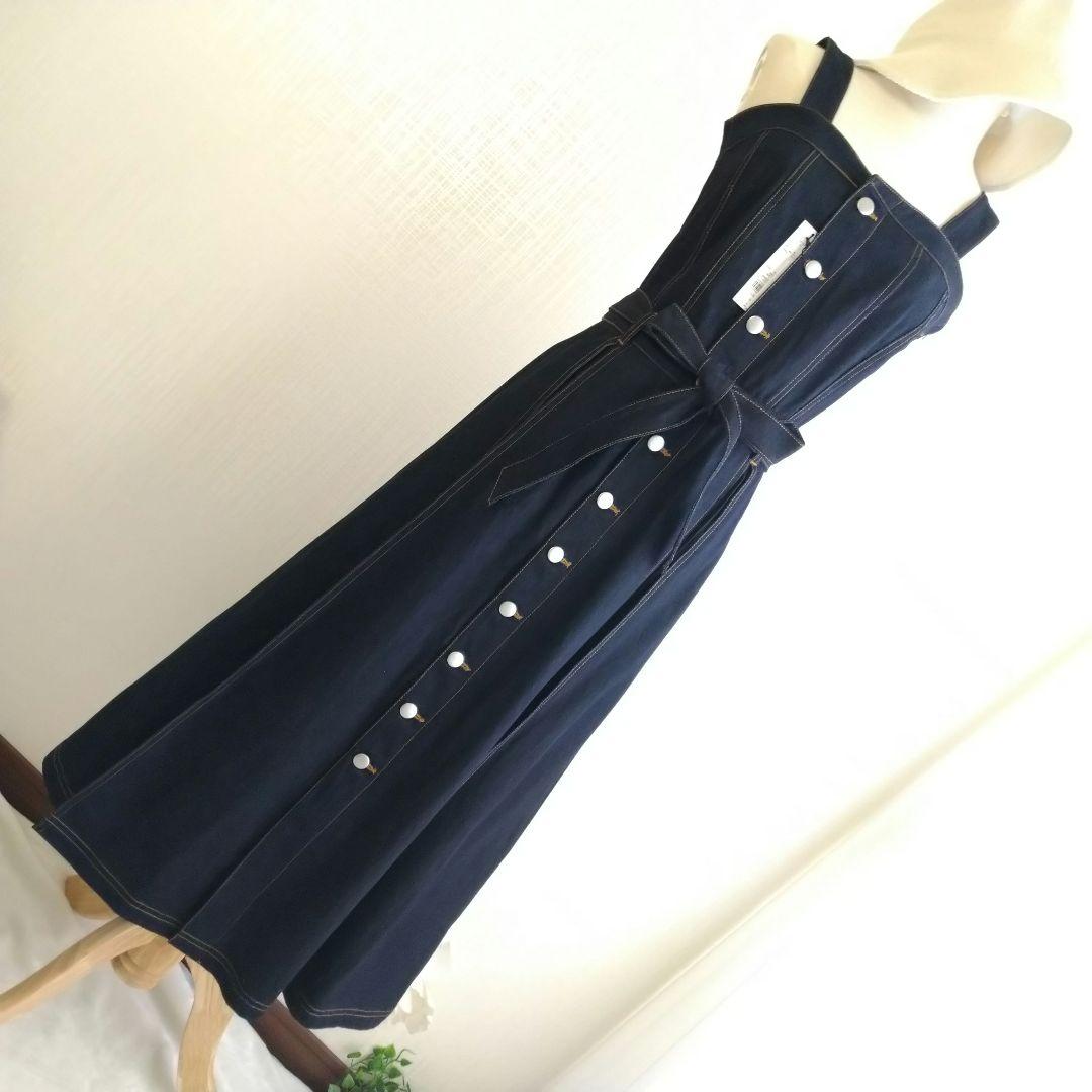 【新品】リゼクシー デニム ロング Aライン ワンピース プリーツ 濃紺 楽天市場】＼まとめ買い最大2000円OFFクーポン／ワンピース M L LL 3L