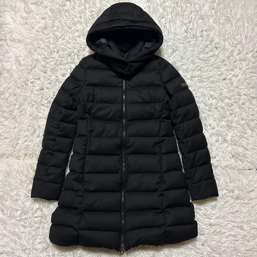 人気】タトラス ダウンコート ロング フード ZEJA 黒 ブラック