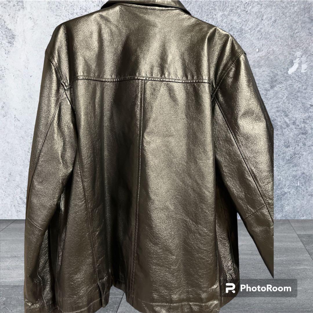 Dan Valentino メンズ レザージャケット 豚革 Mサイズ - メルカリ