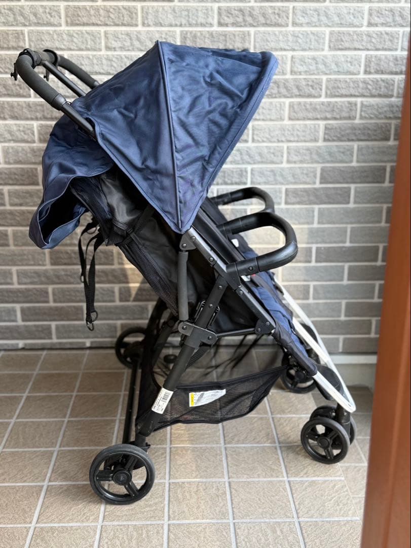 ココロンツイン ネイビー 双子ベビーカー 2人乗り - メルカリ