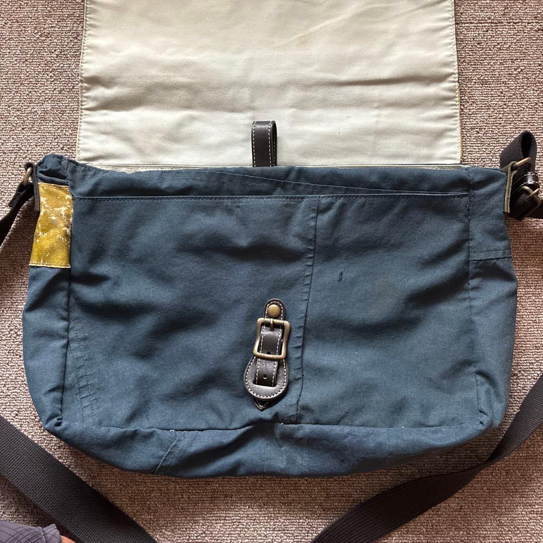 バ*ィ様 消防服を再利用・リデザイン メッセンジャーバッグ 川崎 一点