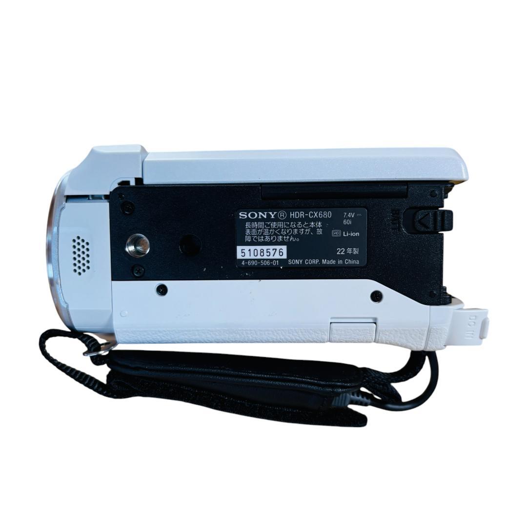 ソニー SONY HDR-CX680 ホワイト 展示極美品 バッテリー未使用 - メルカリ