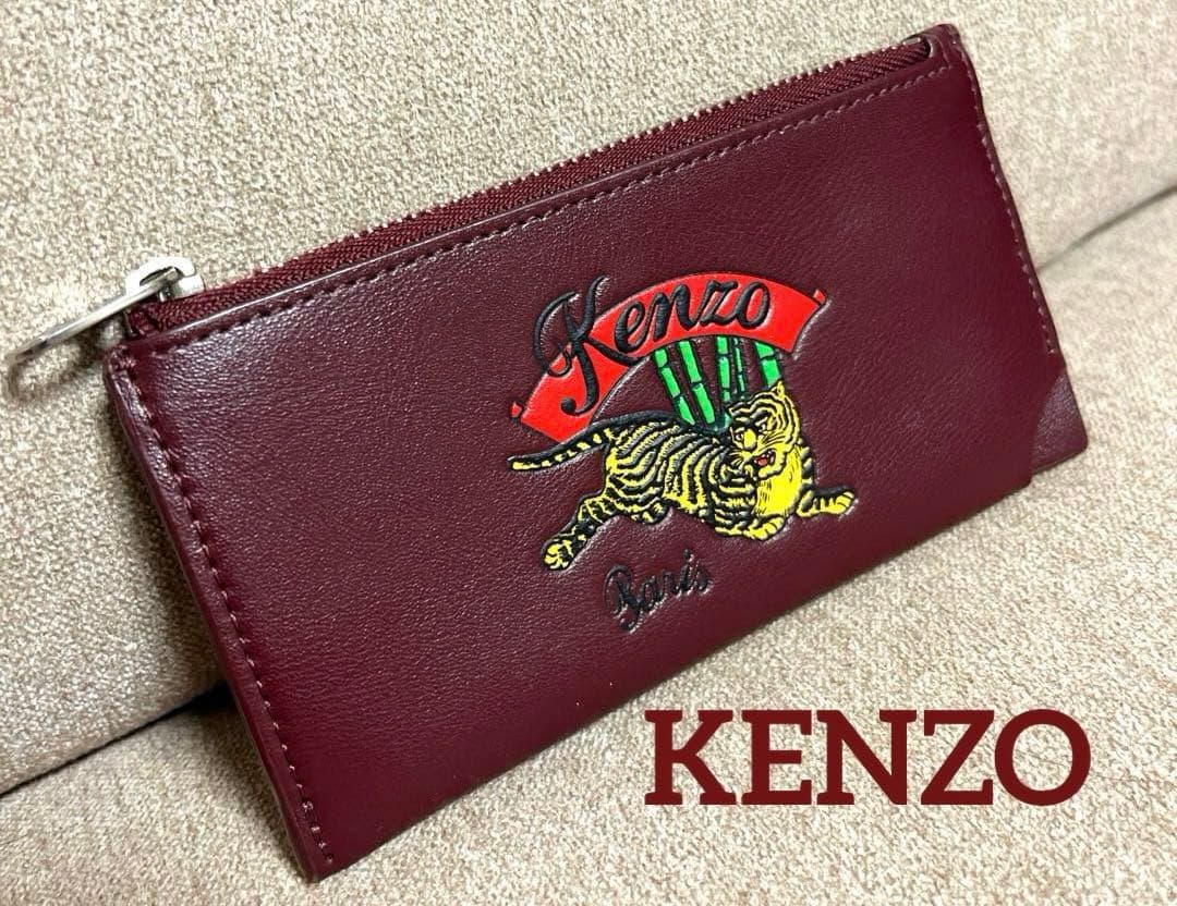 KENZO ケンゾー 小銭入れ 付き カードケース 関税込】新作◇KENZO ケンゾー◇タイガー ロゴ コインケース (KENZO