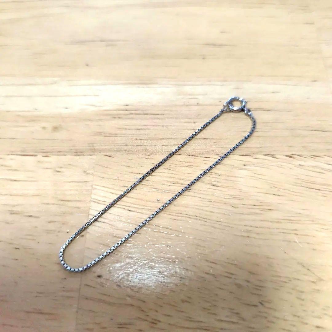 Pt850 プラチナベネチアンチェーンブレスレット 約16センチ ブレスレット チェーン ベネチア プラチナ Pt850 1.6mm幅 15cm 16cm