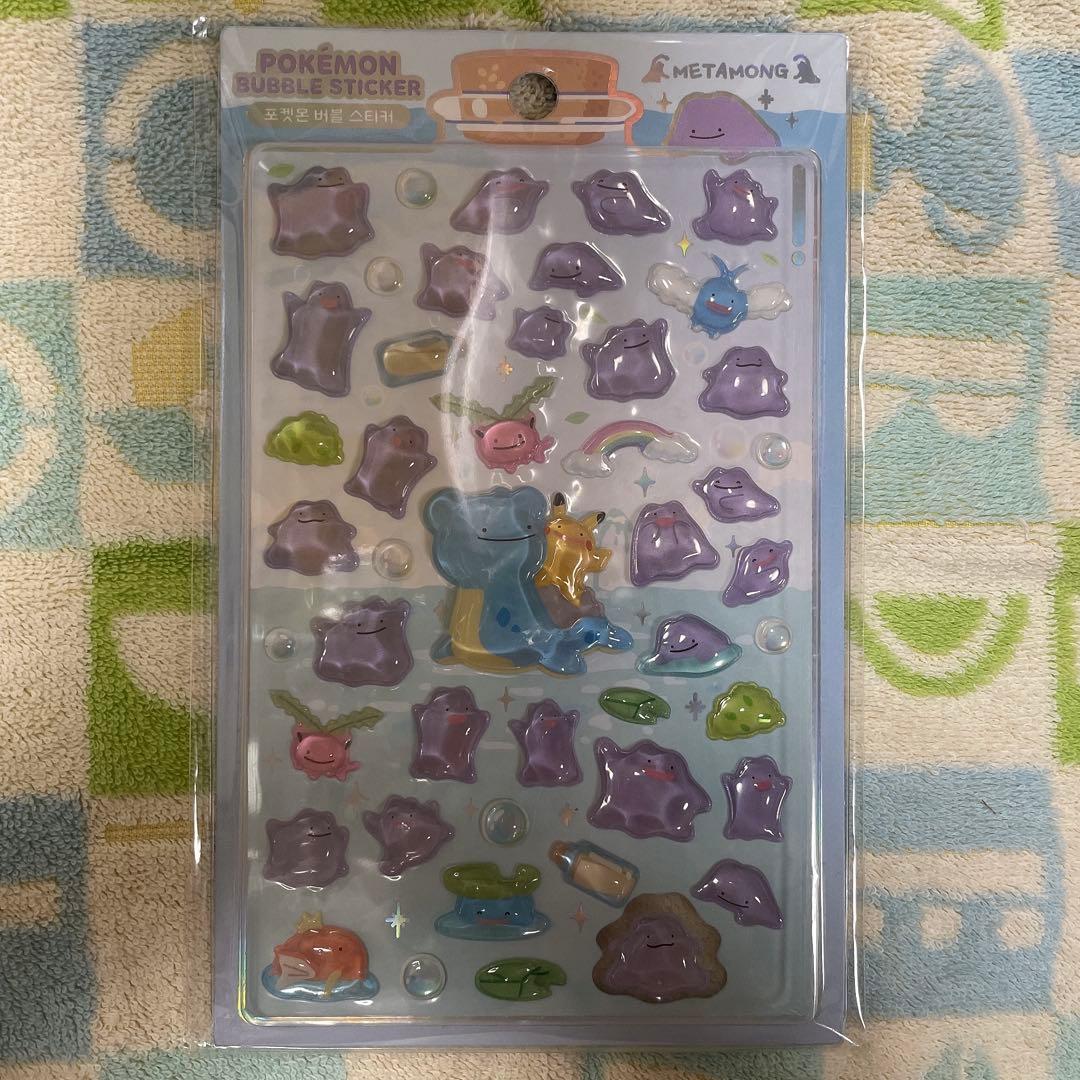 韓国限定】ポケモン メタモン バブルステッカー - メルカリ