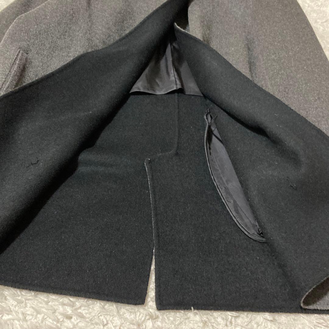 大きいサイズ48♡ 23区 フーデットコート ロング ウール アンゴラ混