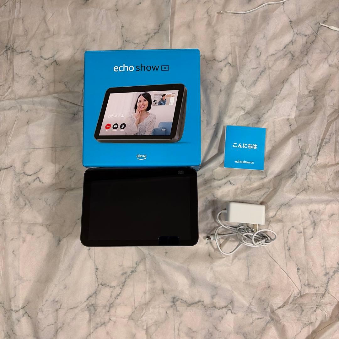 ☆美品 Echo Show 8 (エコーショー8) 第2世代 HD チャコール☆ Echo Show 8 (エコーショー8) 第2世代 - HDスマートディスプレイ with