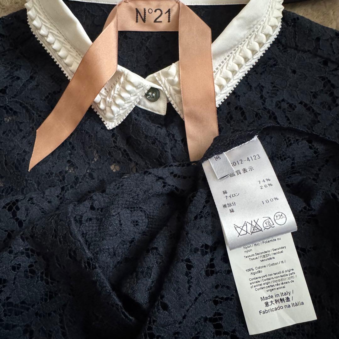 N°21 ヌメロヴェントゥーノ】 総レースブラウス - メルカリ