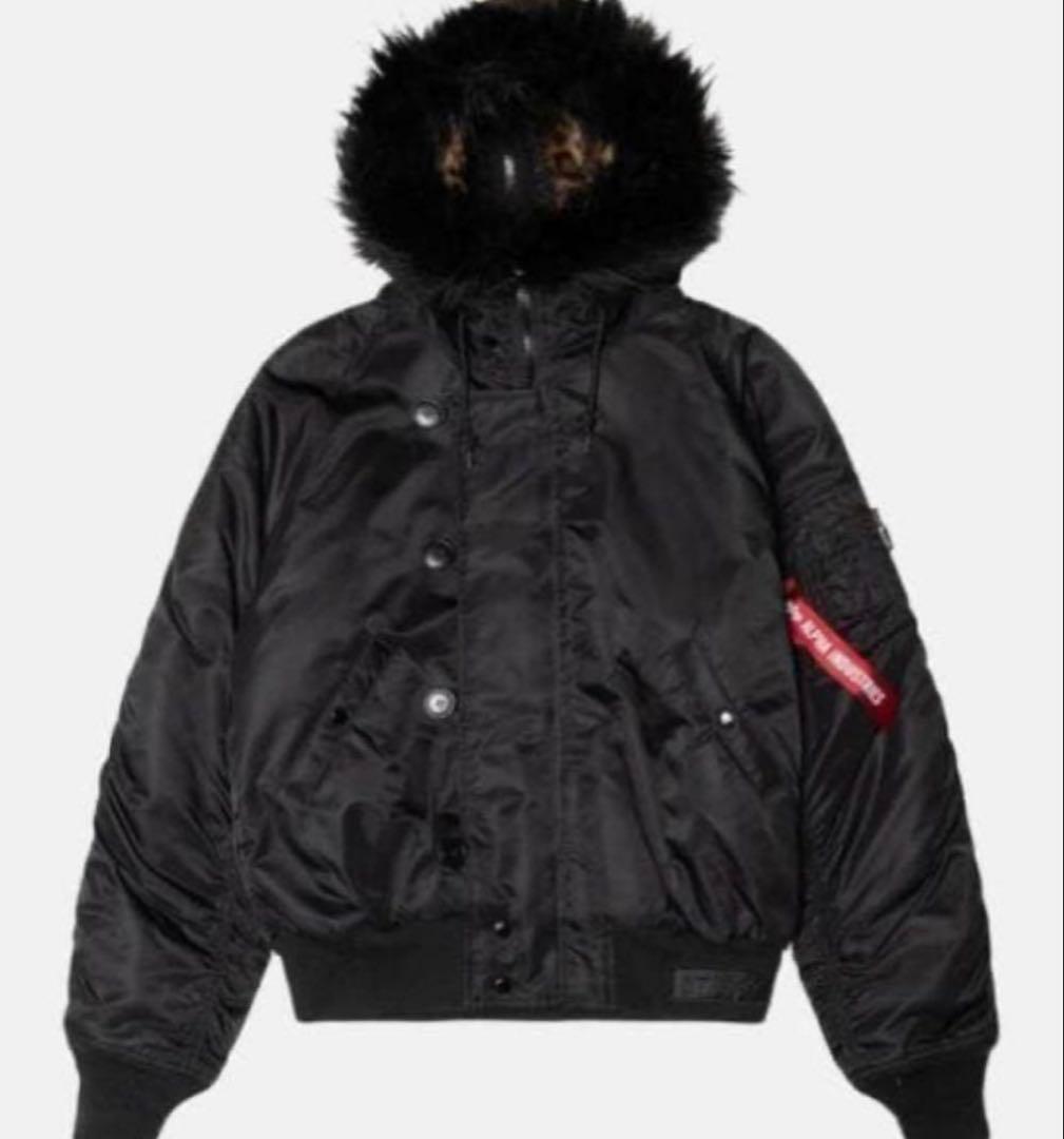 STUSSY × ALPHA N-2B SHORT WAIST PARKA M3 Buy Stussy x Alpha Kryptek N-2B Short Waist Parka 'Black' - 115723