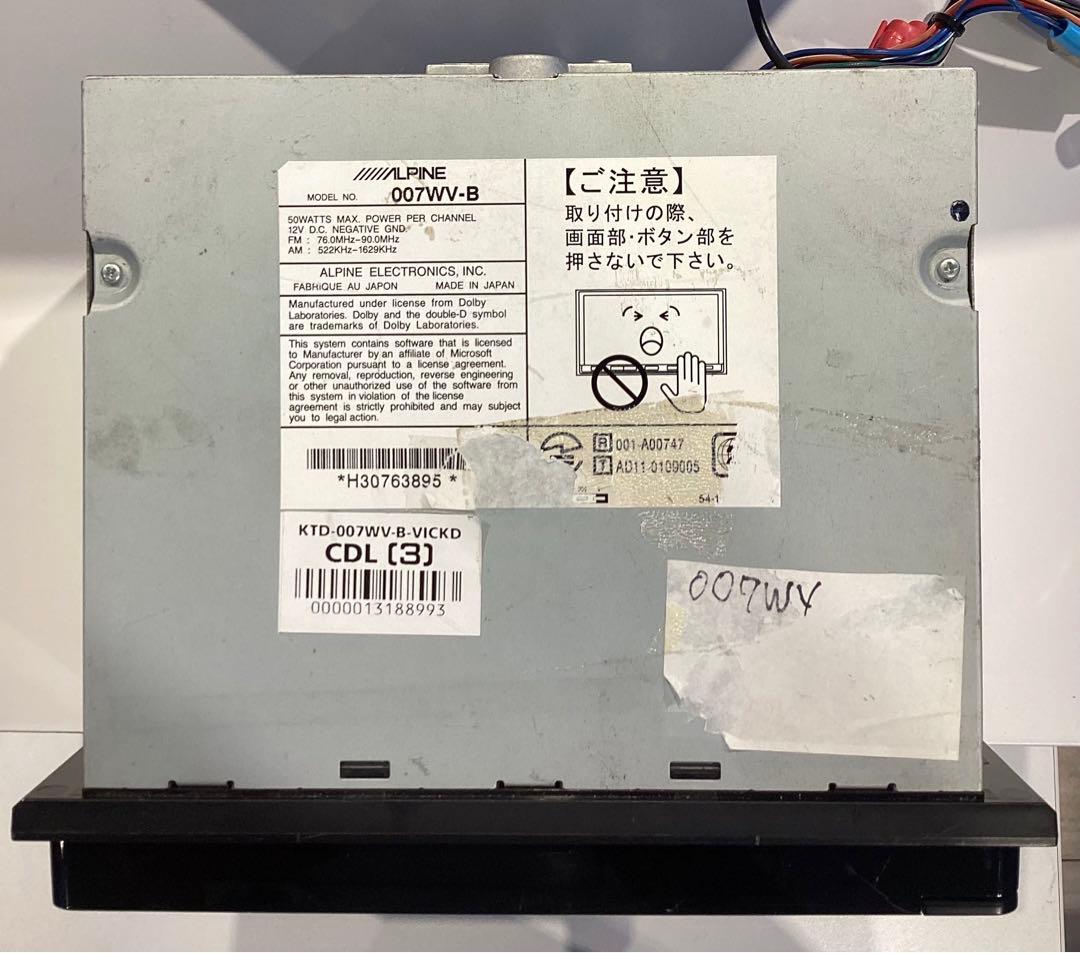 ALPINE カーナビ 007WV-B Bluetooth - メルカリ