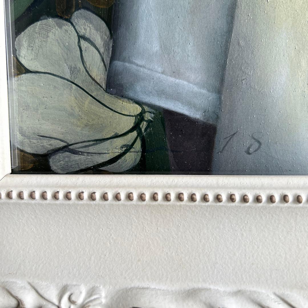 絵画 油彩画 少女 茅原佳介 「花」 - メルカリ