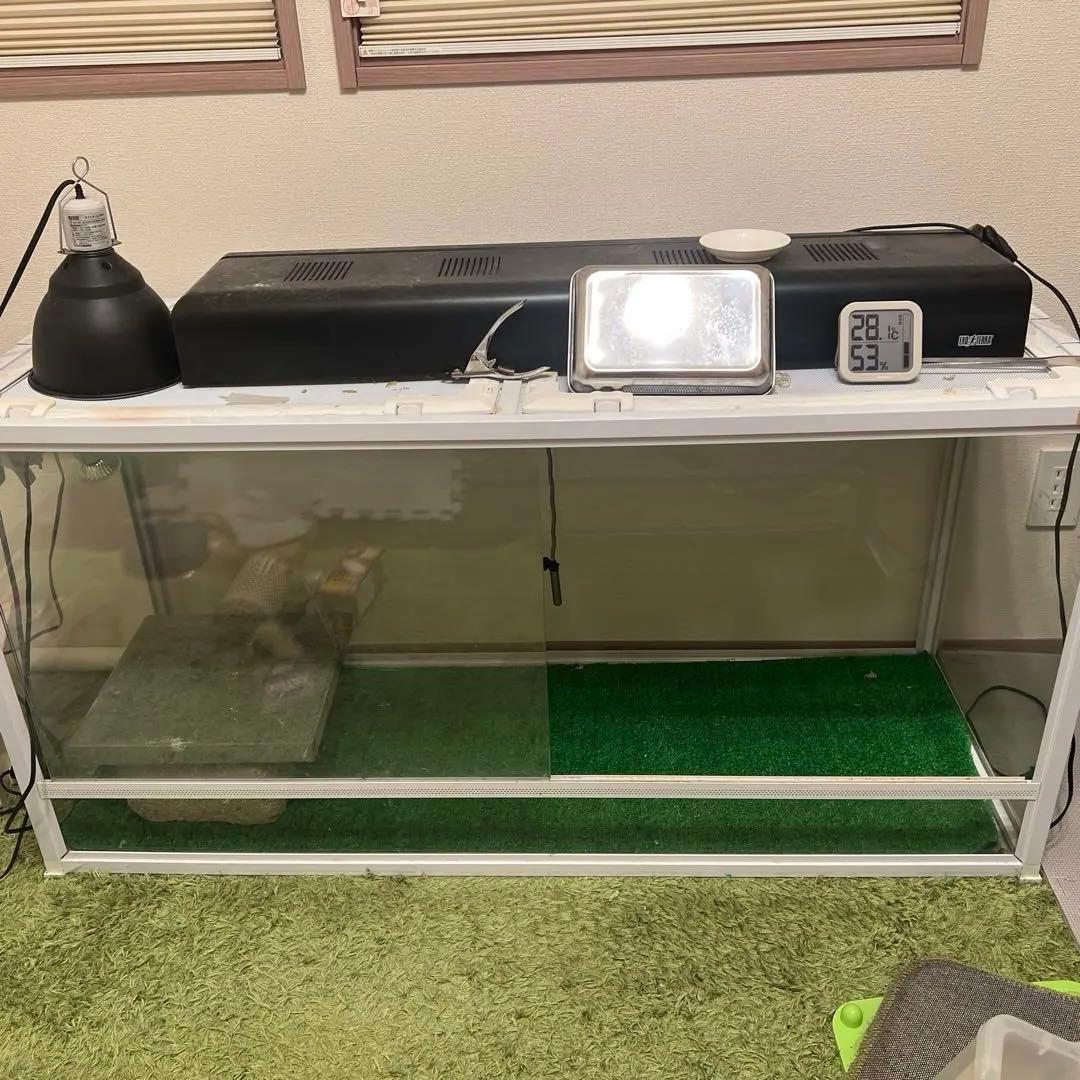 引き取り限定　爬虫類倶楽部　120×45×60ケージ中古 Leaf Corp 爬虫類ケージ テラスペース 60×45×45cm 爬虫類