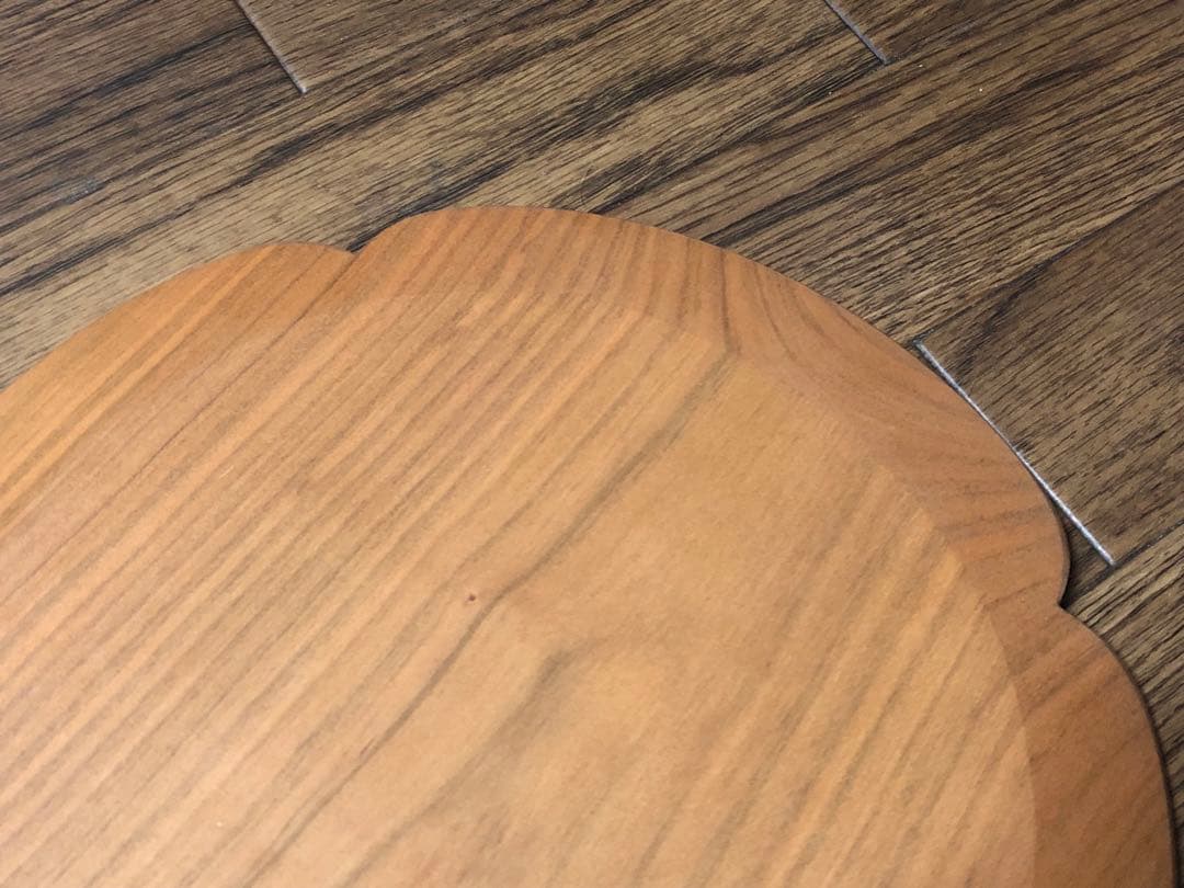 お洒落な冬セット 新品 木工房玄 高塚和則 花形パン皿 24センチ 桜