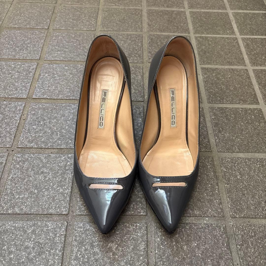 定番人気】PELLICO アネッリ 37 グレー エナメル - メルカリ