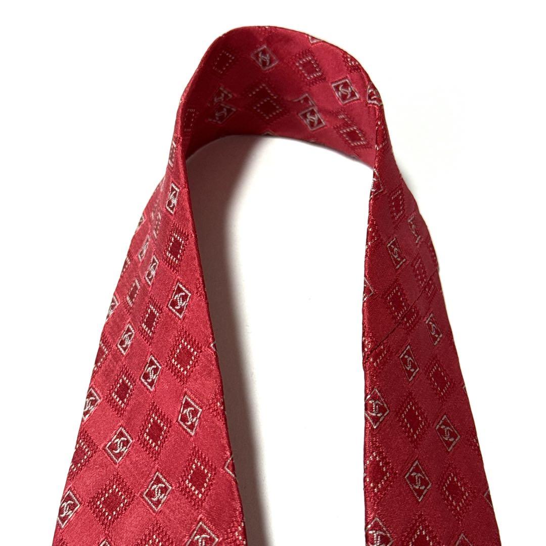 CHANEL シャネル ネクタイ ココマーク 小紋柄 ジャガード ハイブランド