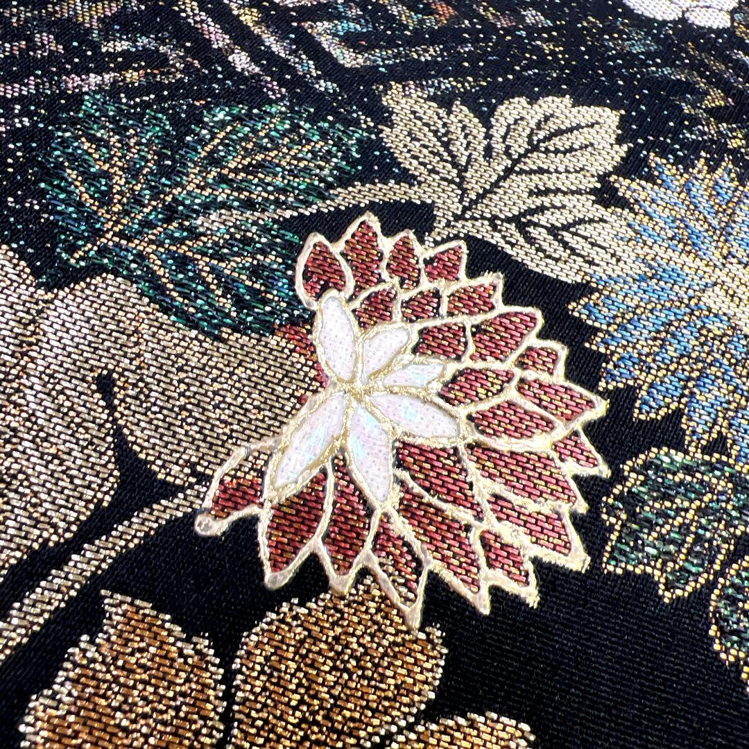 未着用 螺鈿細工 紗綾形 花紋 花模様 袋帯 着物 032a p - メルカリ