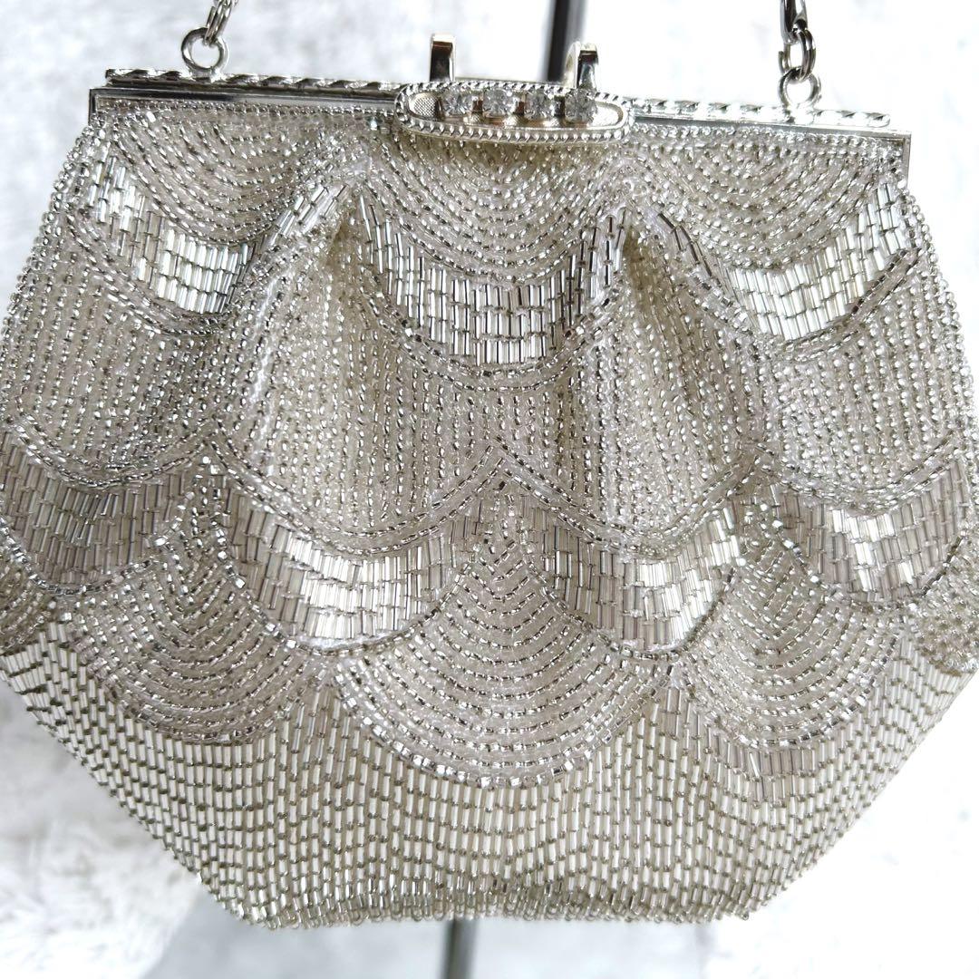 皇室御用達 】ルミーはしもと ビーズバッグ 和装バッグ ハンドバッグ