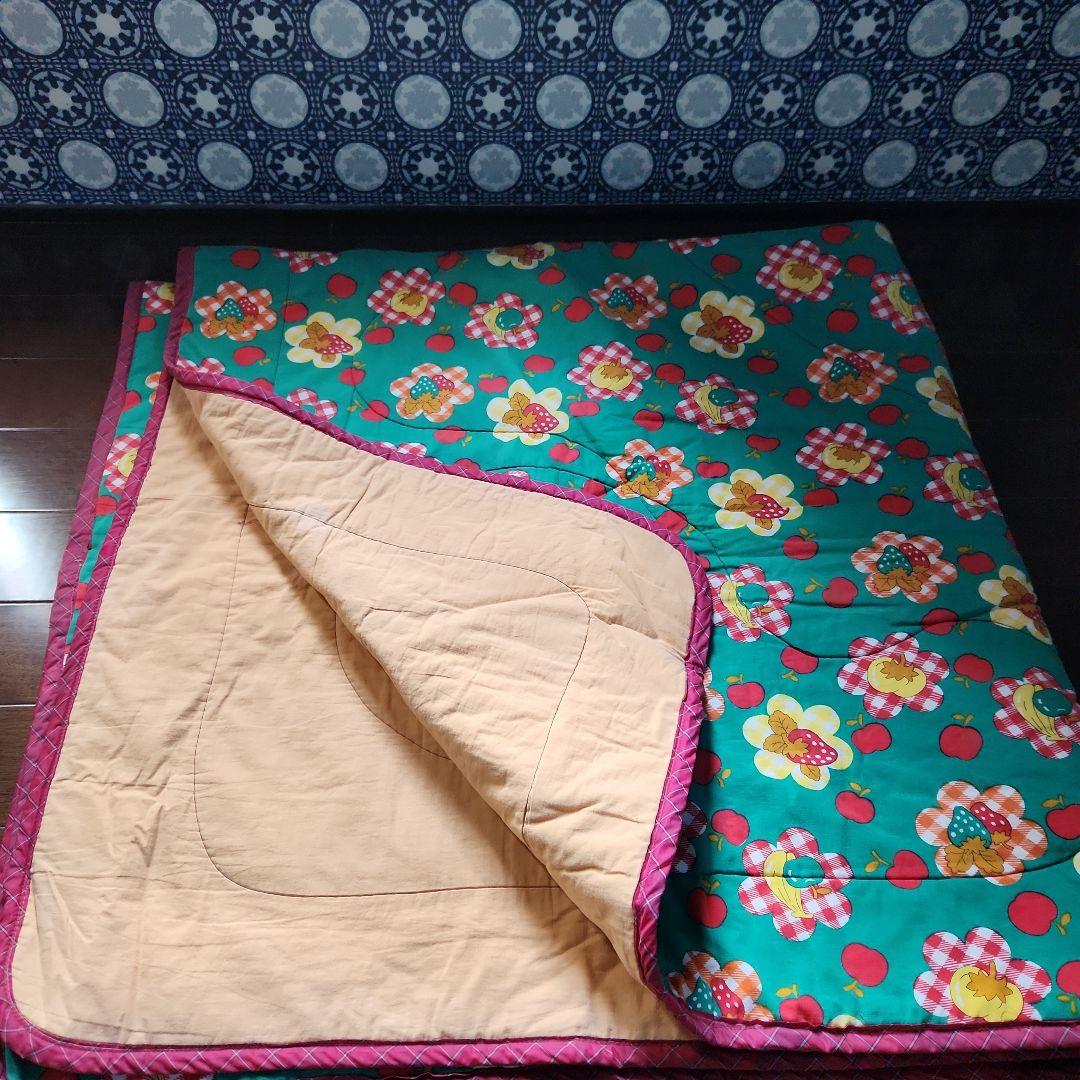 ⭐レア⭐昭和レトロポップ☘️お花&フルーツ柄☘️ ラグマット 敷