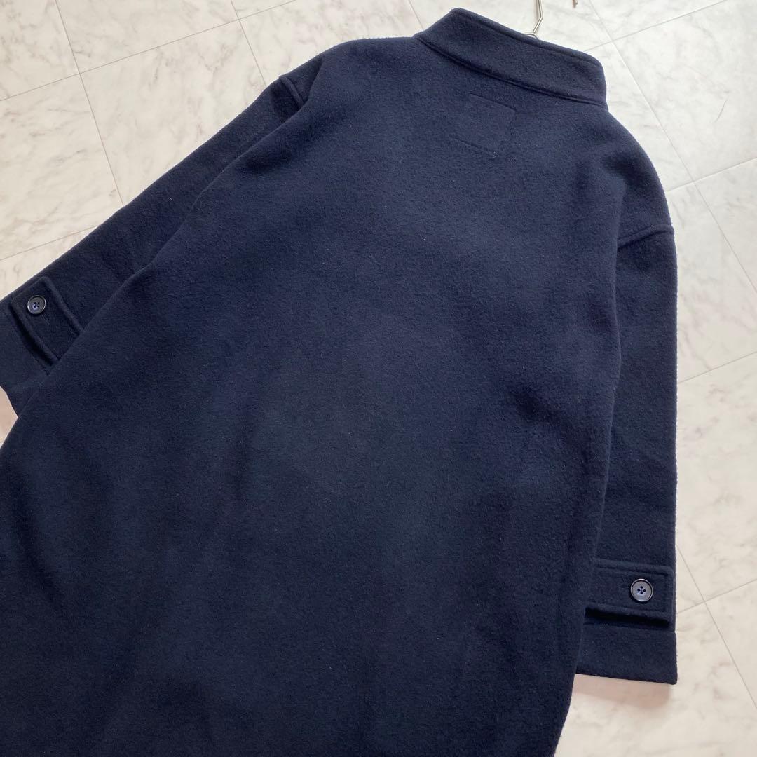 グランマママドーター ネイビー濃紺 スタンドカラー ダッフルコート