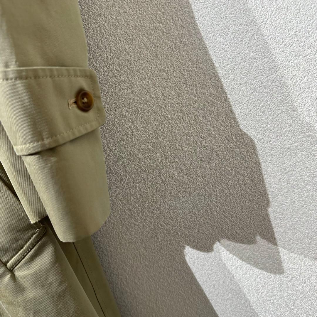 希少カラー アクアスキュータム ステンカラーコート 玉虫色 クラブ