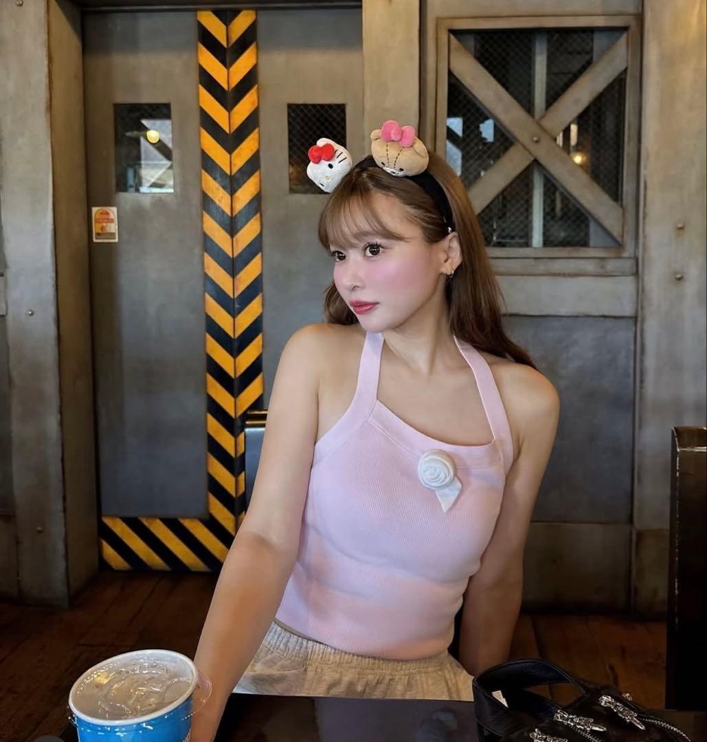 トップス Bibiy ROSETTE TANK TOP ベーシックカップ付ホルターネックタンクトップ｜WOMEN｜250HSM80-483D