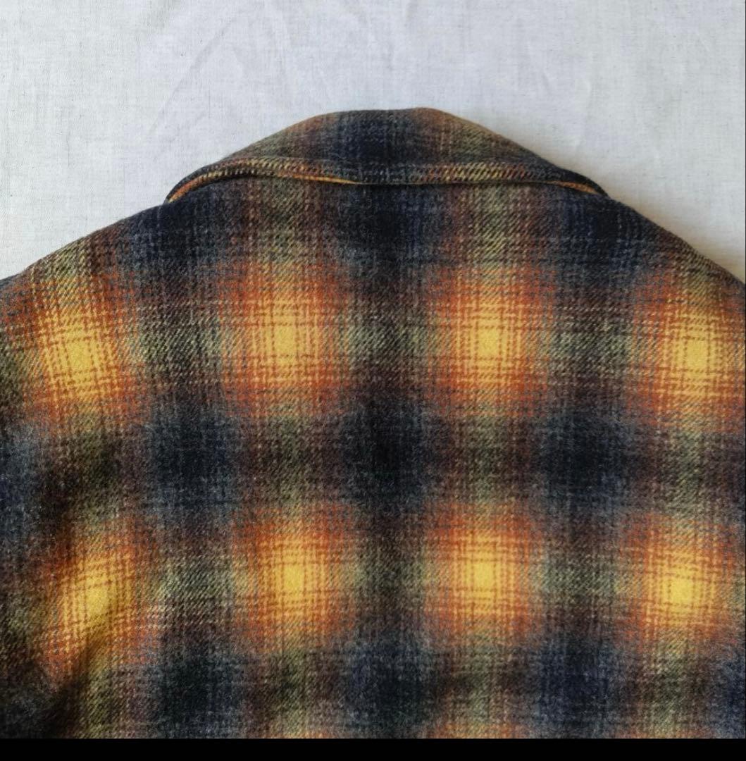 50s 60s オンブレ チェック ウールジャケット CPOジャケット - メルカリ