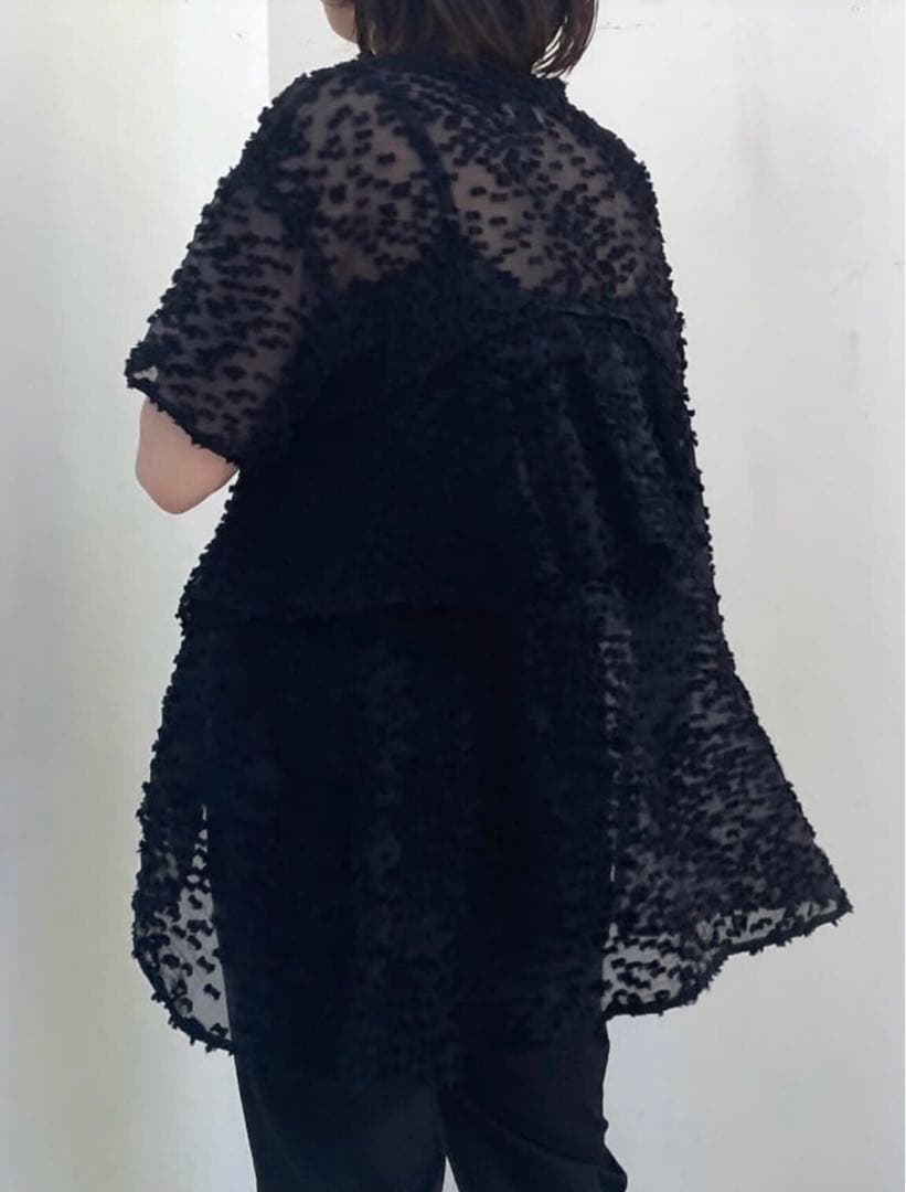 ◇◇ ドットジャカード バックフレア ブラウス ユナイテッドアローズ