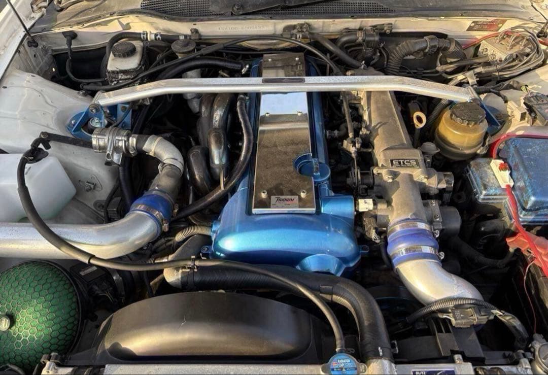 激レア！ チタン製ステンレス風プラグカバー jzx100 jzx110 - メルカリ