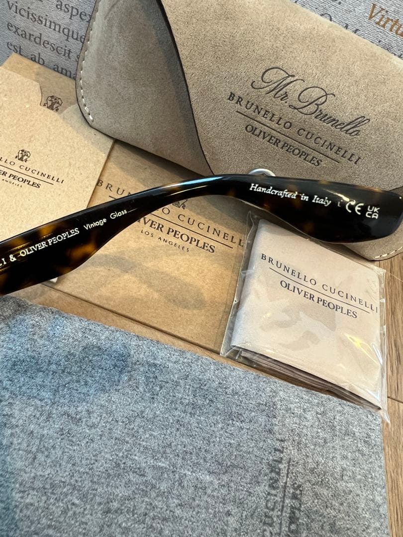試着のみ】完売品 Oliver Peoples ×ブルネロクチネリ サングラス
