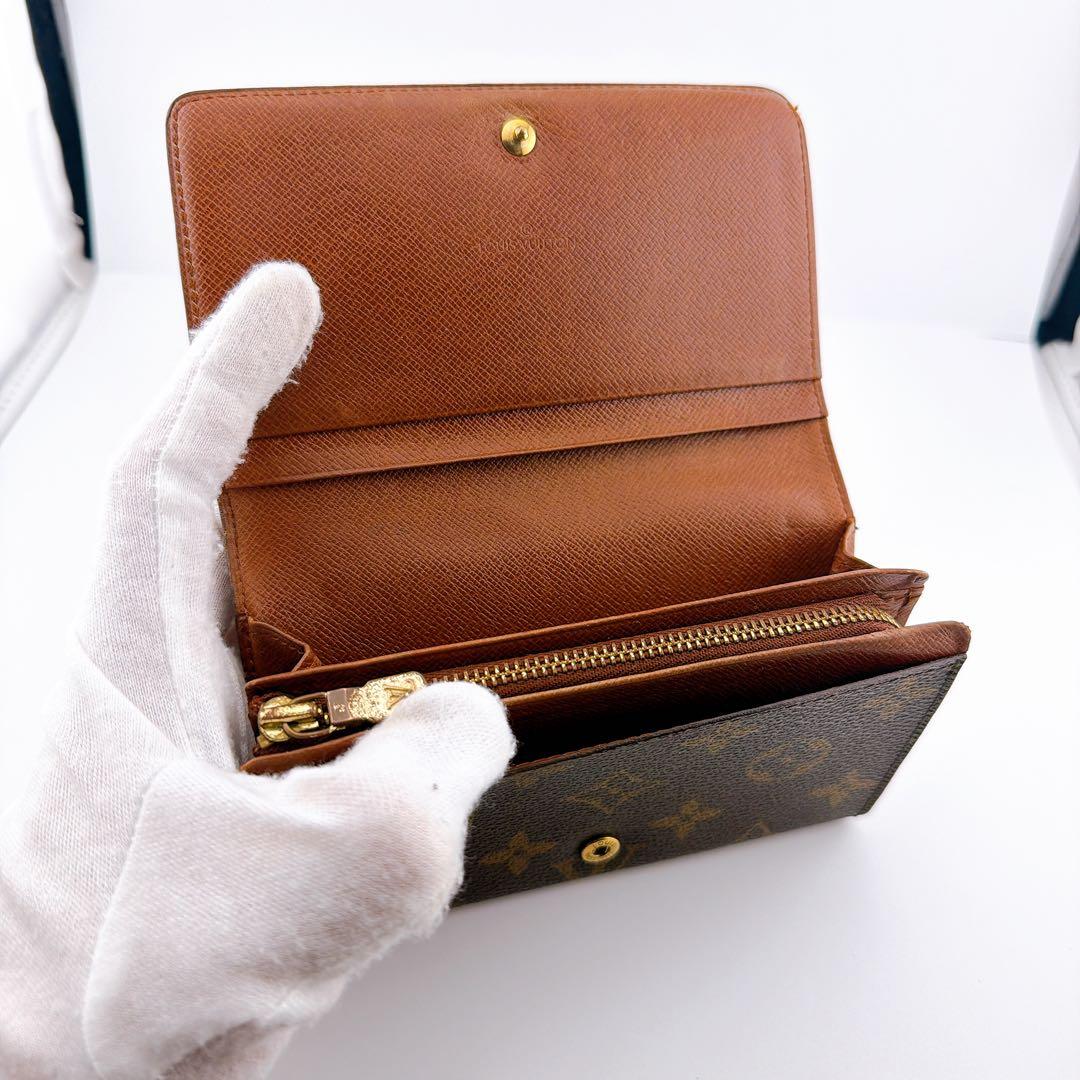 良品】ルイヴィトン モノグラム ポルトモネビエトレゾール 二つ折り