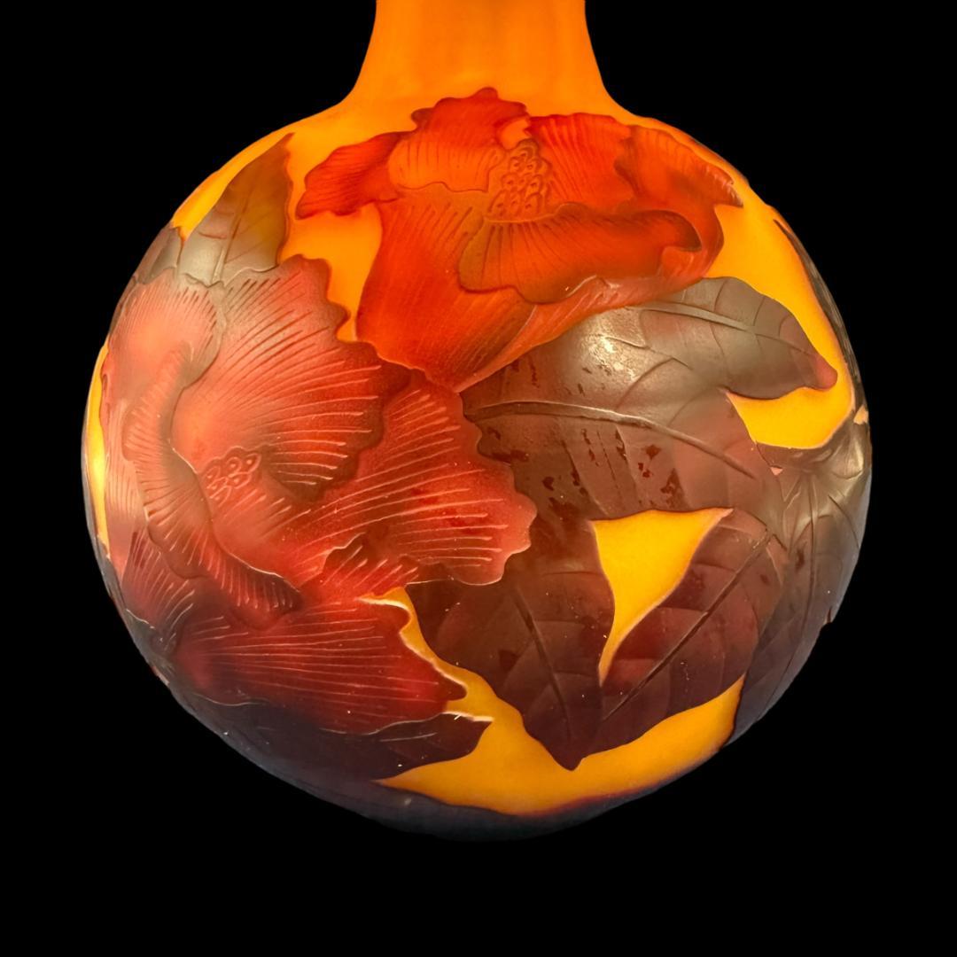 高さ35㎝【希少】【特大】エミールガレ風 レプリカ ランプ 卓上照明