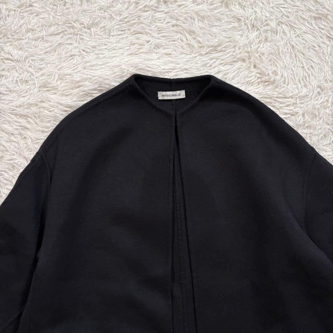 マディソンブルー リバー ショート コート ノーカラー martinique