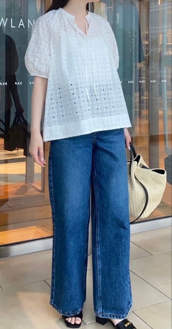 トゥモローランド ボイルスクエアエンブロイダリー パフスリーブ