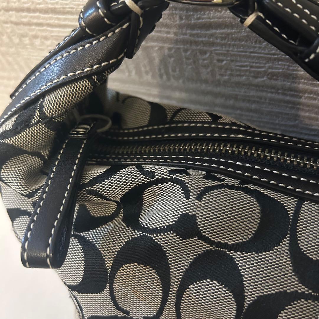 《美品》COACHコーチ☆ホーボー ワンショルダーバッグ ポーチ ハーフムーン