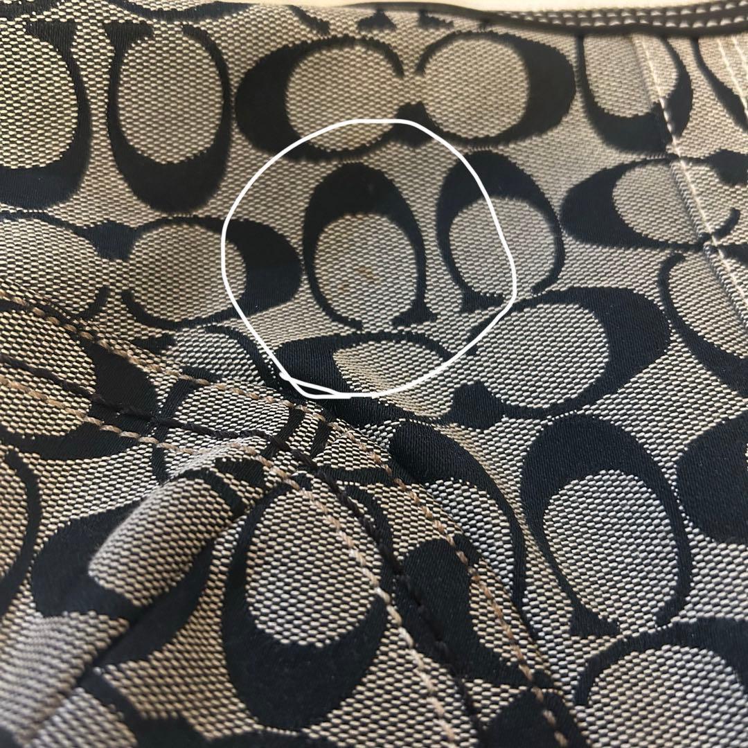 《美品》COACHコーチ☆ホーボー ワンショルダーバッグ ポーチ ハーフムーン