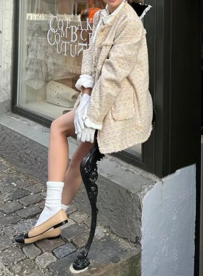 Bibiy ELISE TWEED JACKET - メルカリ